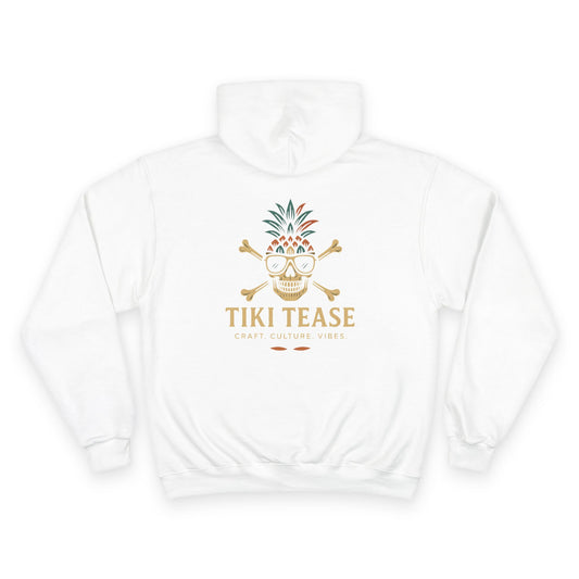 Tiki Tease Hoodie — Tropical Skull Logo Pullover