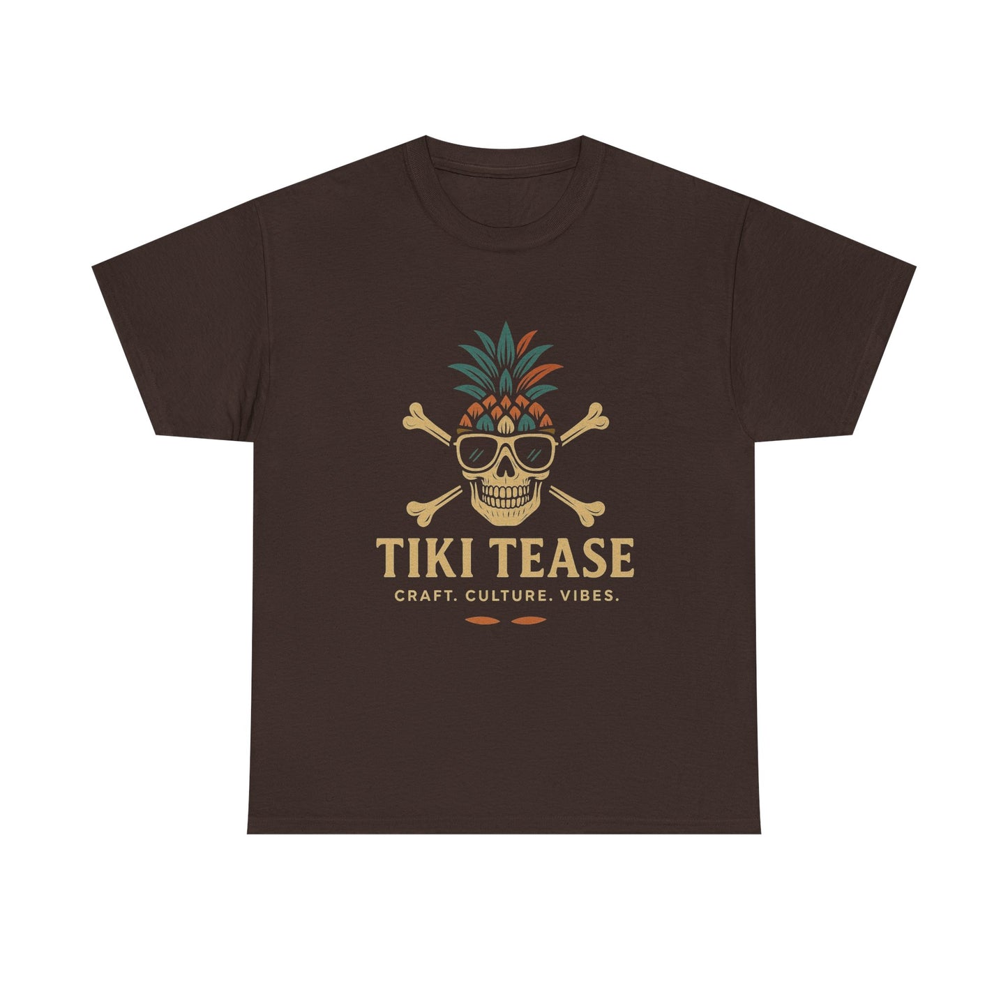 T-Shirt — Tiki Tease Skull Pineapple Design