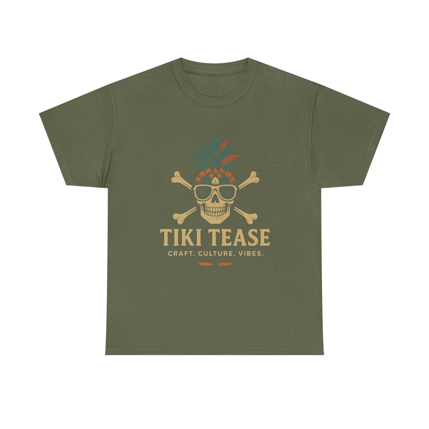 T-Shirt — Tiki Tease Skull Pineapple Design