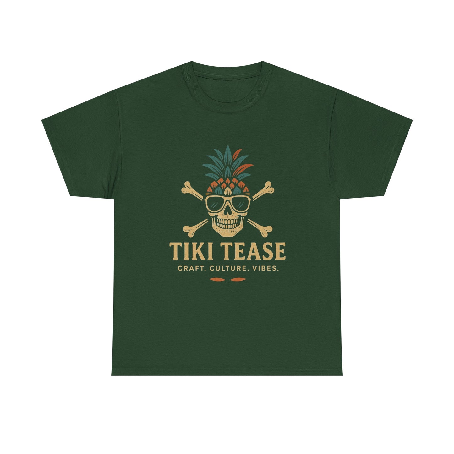 T-Shirt — Tiki Tease Skull Pineapple Design