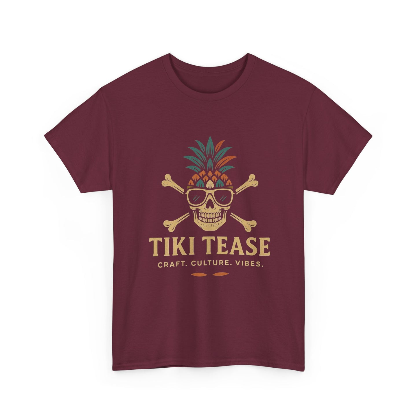 T-Shirt — Tiki Tease Skull Pineapple Design