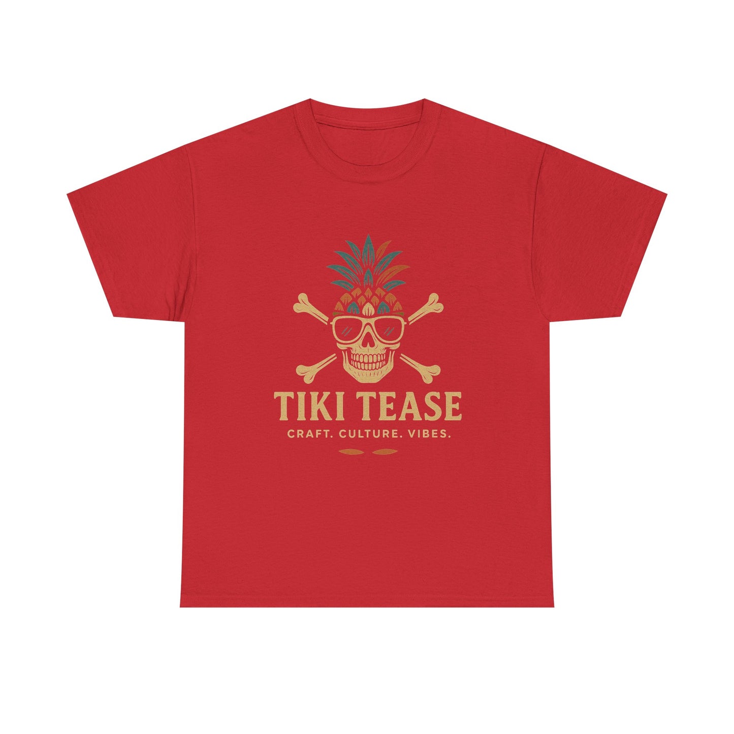 T-Shirt — Tiki Tease Skull Pineapple Design