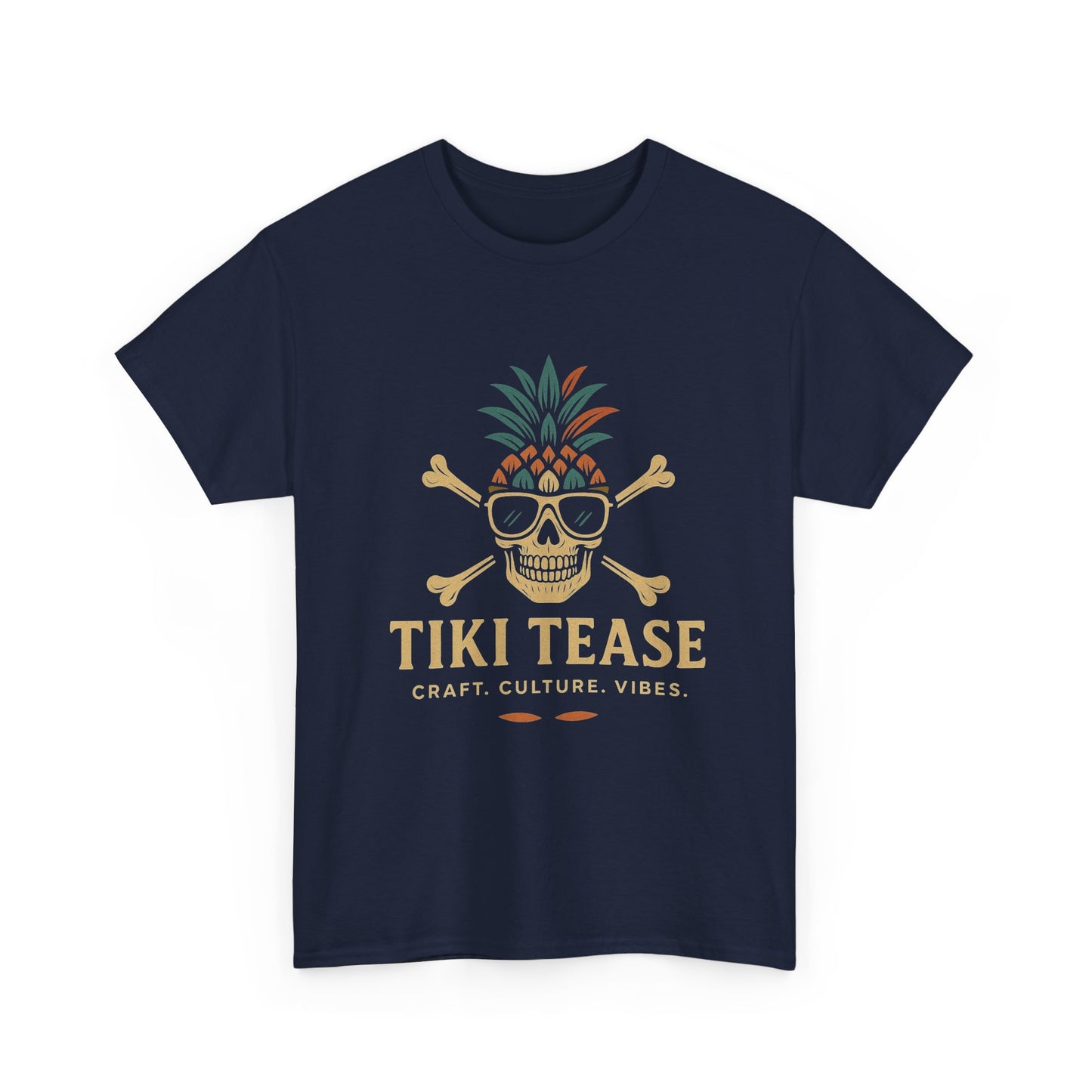 T-Shirt — Tiki Tease Skull Pineapple Design