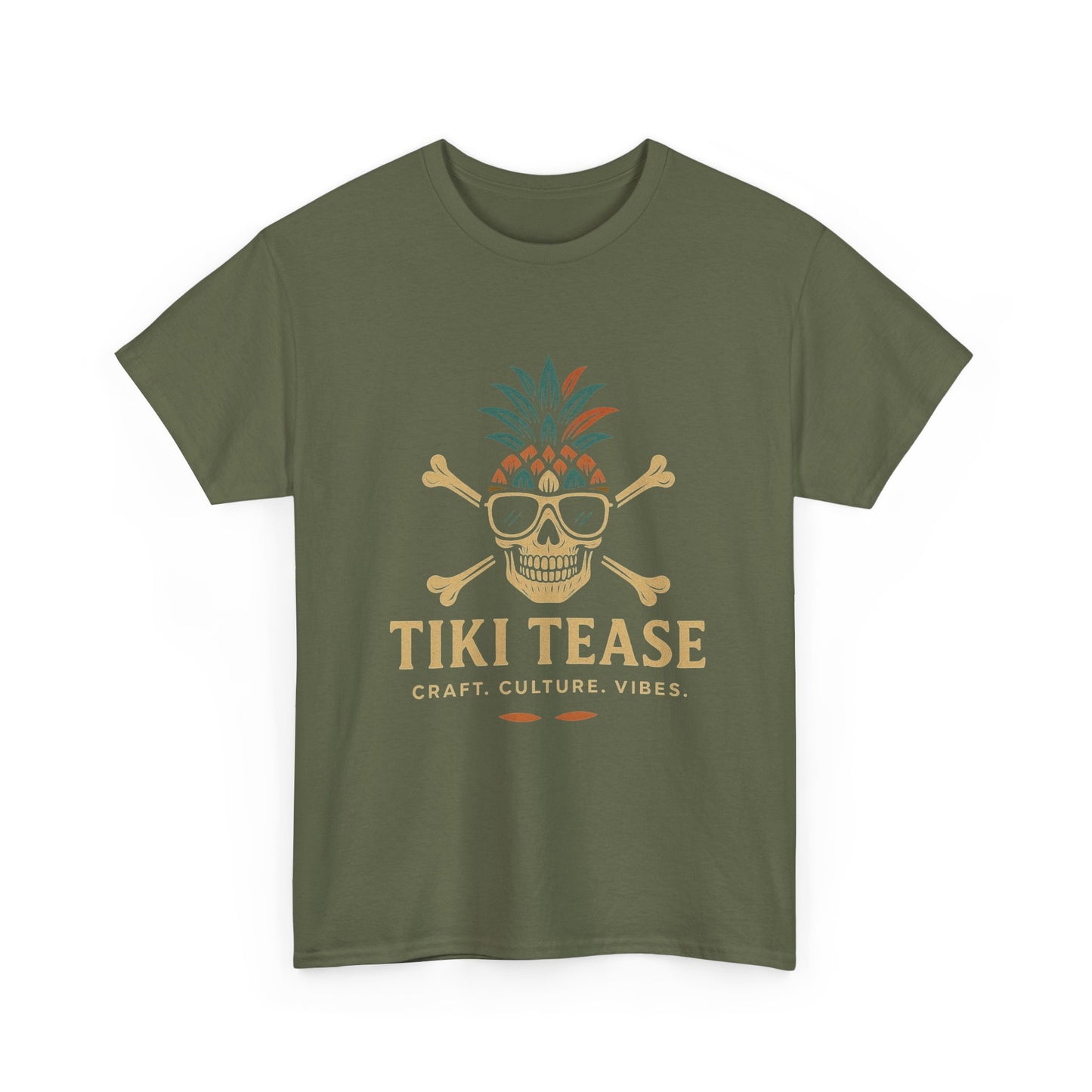 T-Shirt — Tiki Tease Skull Pineapple Design