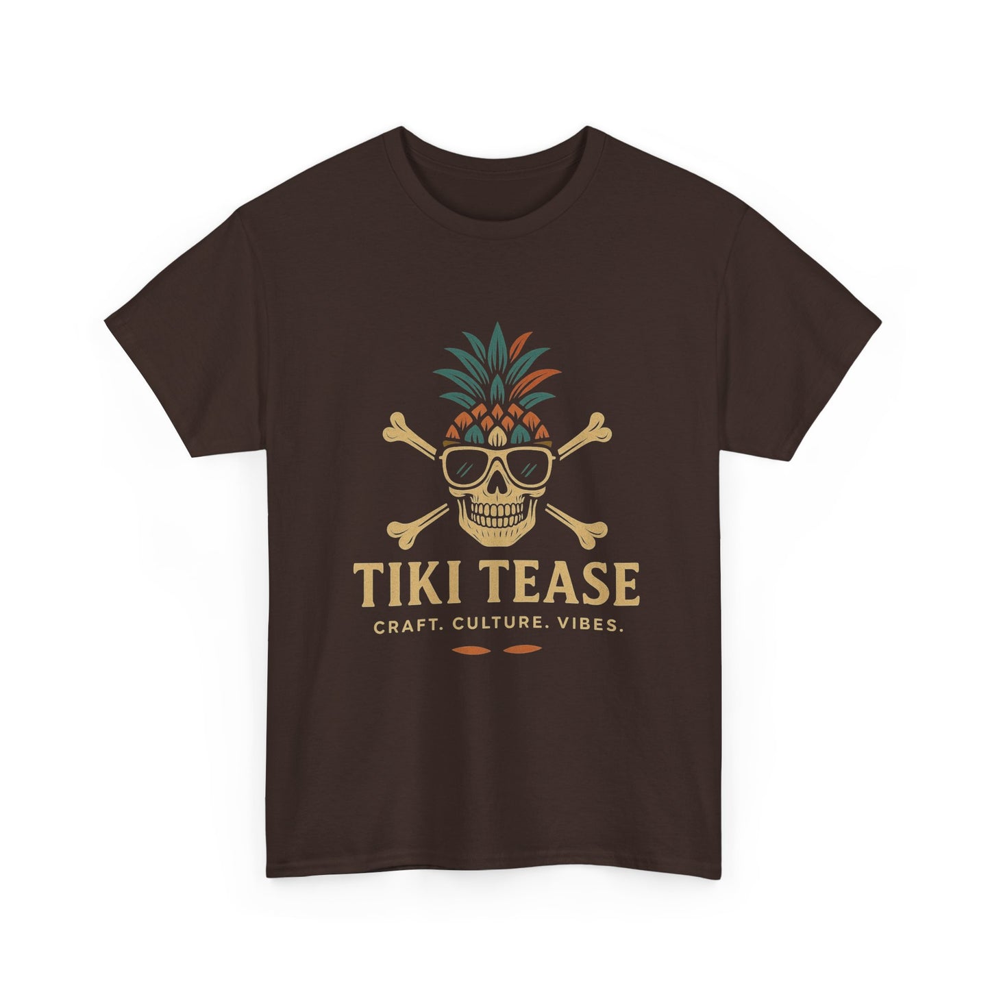 T-Shirt — Tiki Tease Skull Pineapple Design