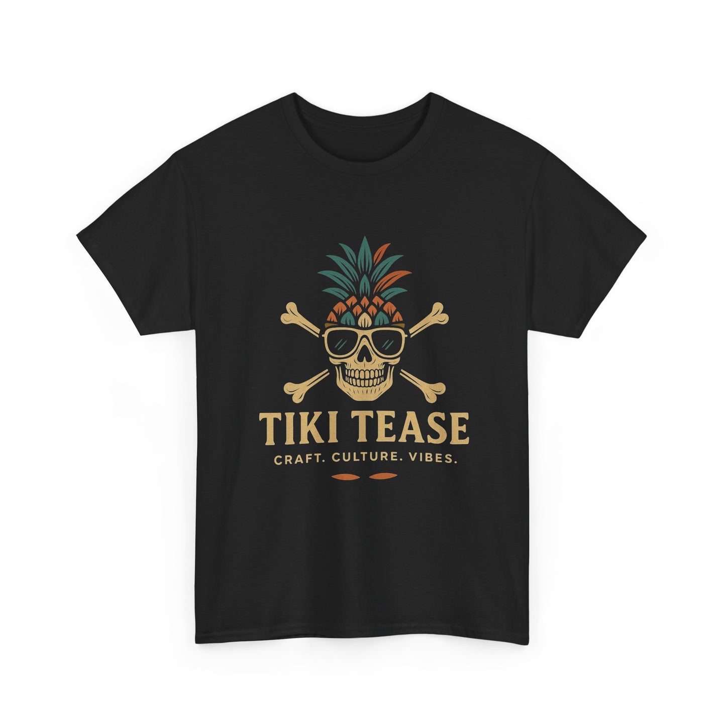 T-Shirt — Tiki Tease Skull Pineapple Design