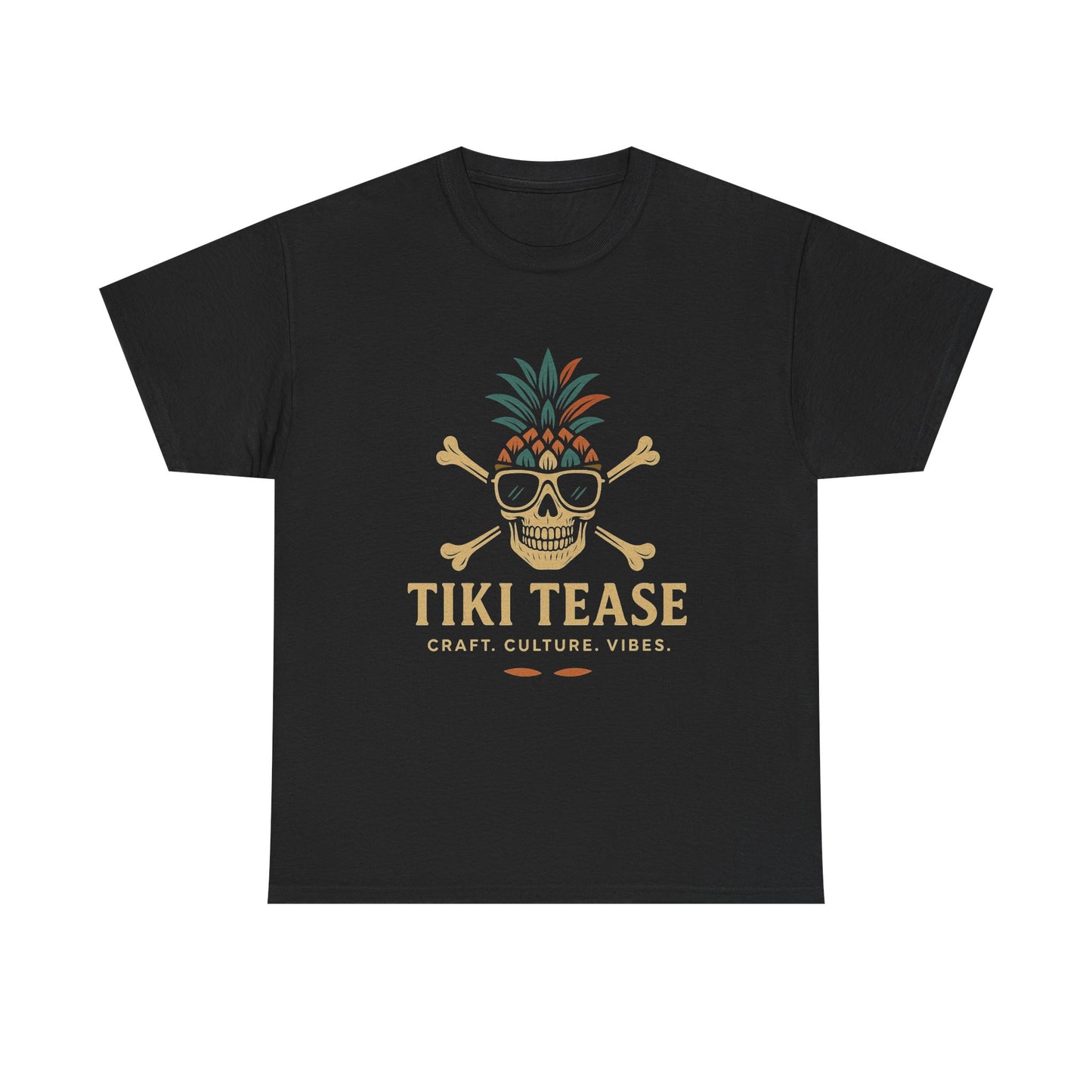 T-Shirt — Tiki Tease Skull Pineapple Design