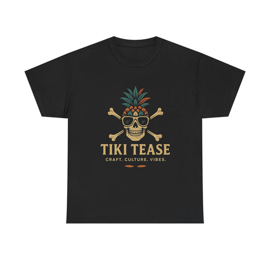 T-Shirt — Tiki Tease Skull Pineapple Design