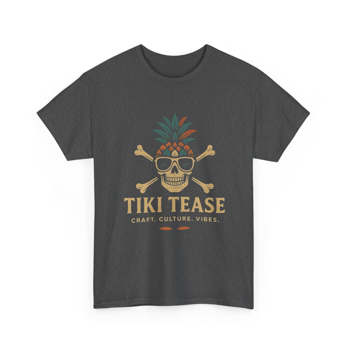 T-Shirt — Tiki Tease Skull Pineapple Design
