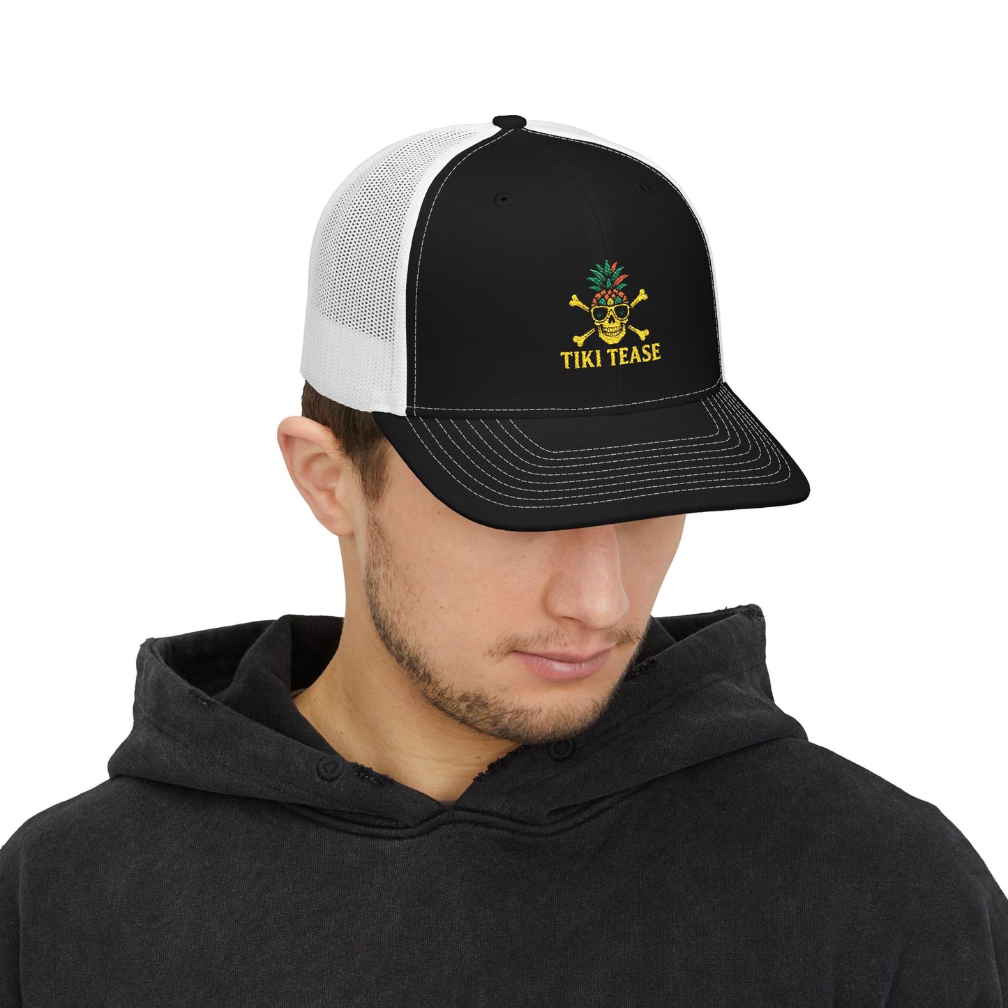 Tiki Tease Embroidered Trucker Hat