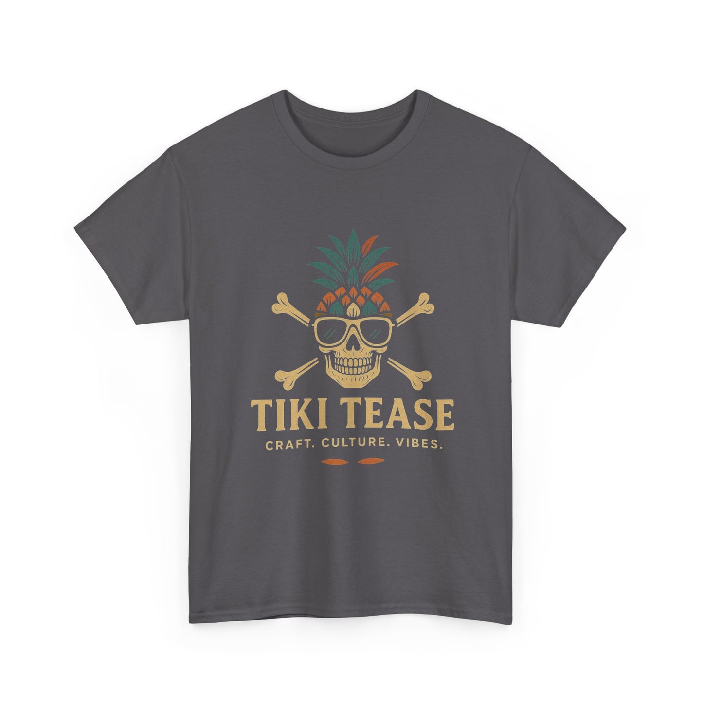 T-Shirt — Tiki Tease Skull Pineapple Design