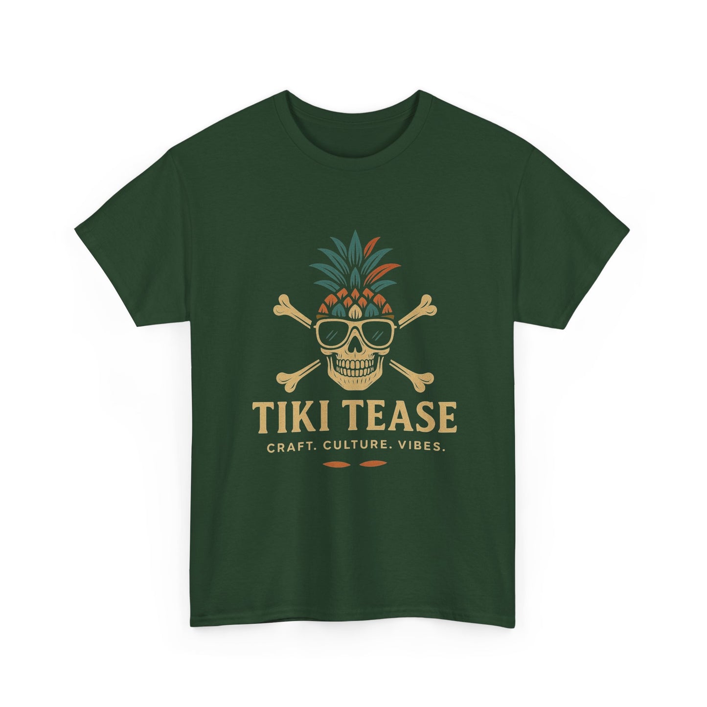 T-Shirt — Tiki Tease Skull Pineapple Design