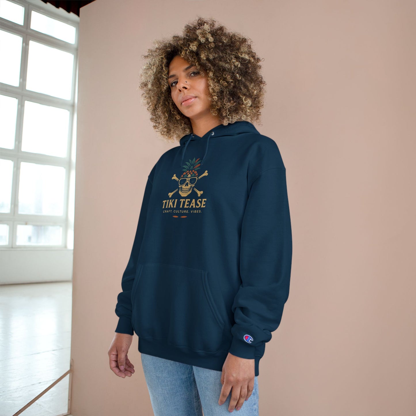 Tiki Tease Hoodie — Tropical Pineapple Champion Hoodie