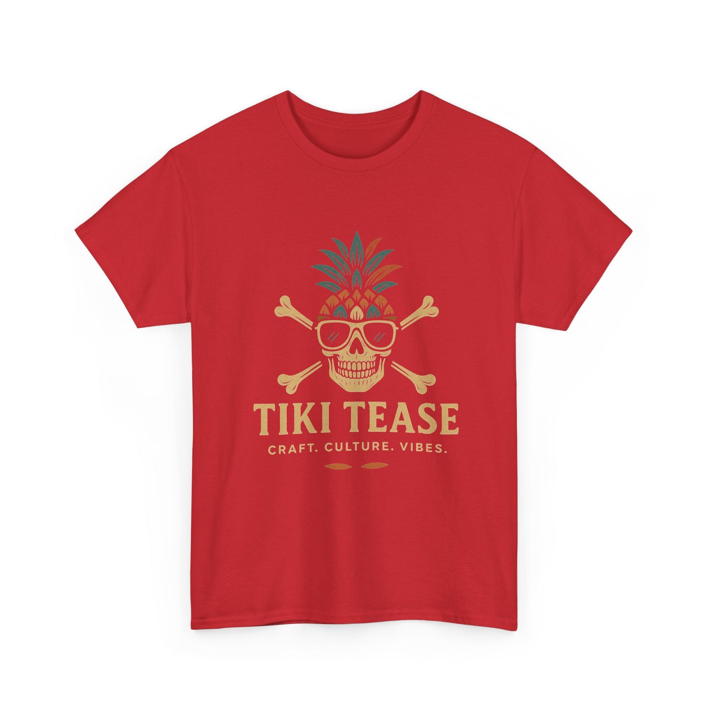 T-Shirt — Tiki Tease Skull Pineapple Design