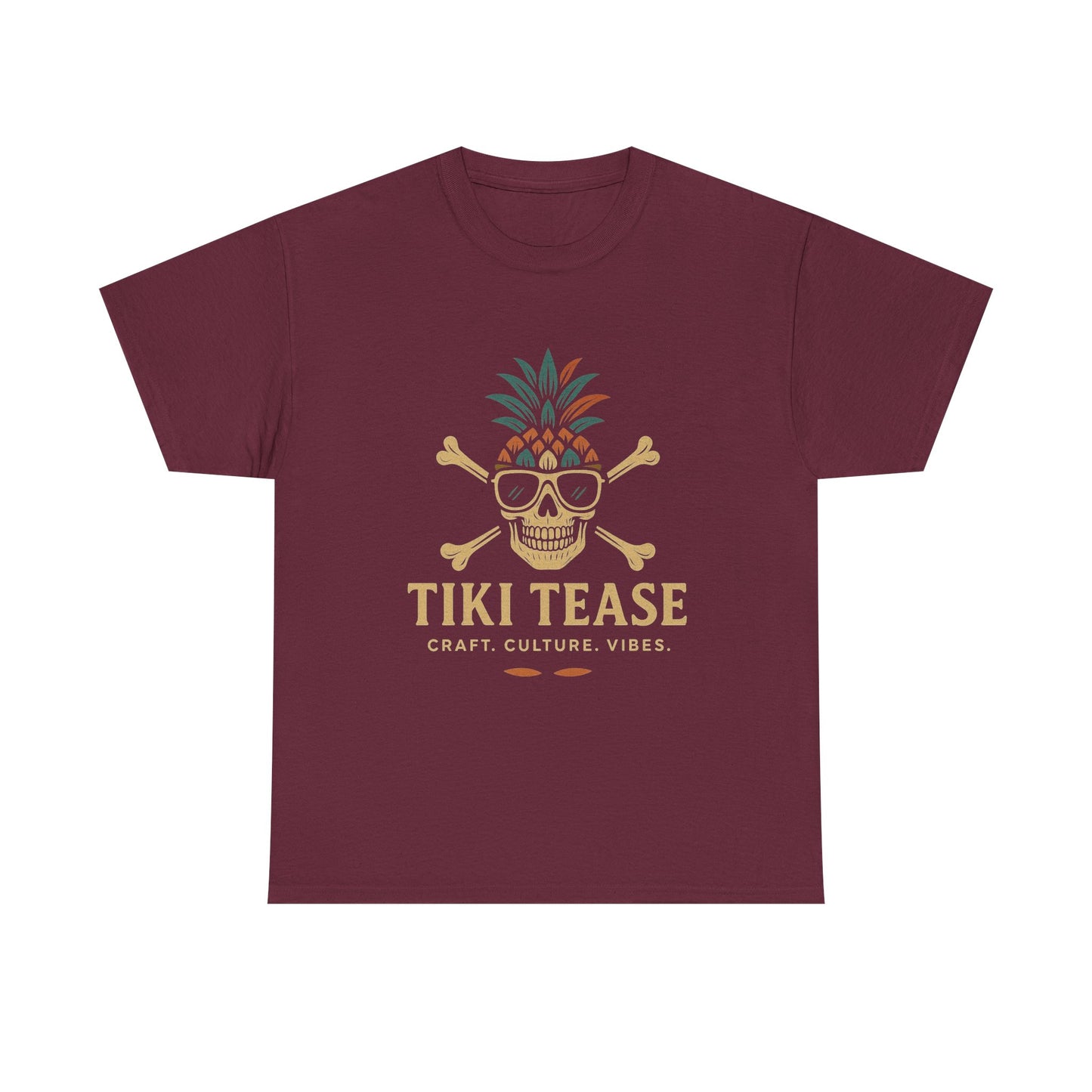 T-Shirt — Tiki Tease Skull Pineapple Design